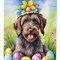 Edge Collections - 28" X 40" - Multicolor - Wirehaired Pointing Griffon Easter Egg - 1 Piece